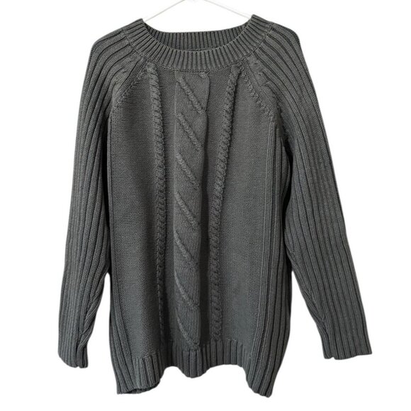 Woolrich Sweaters - Woolrich Women Crewneck‎ Sweater Size XL Cotton Fisherman Knit Heavy Classic